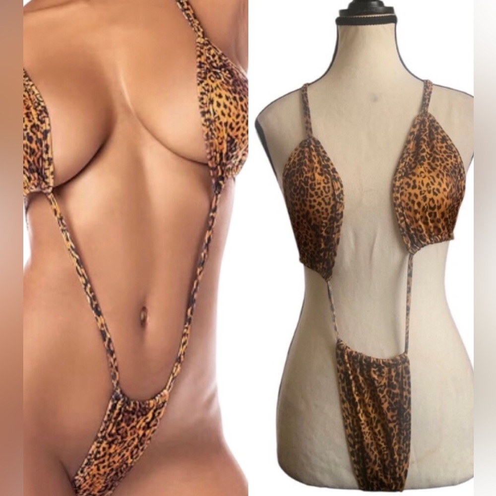 Mapalé Leopard Print Monokini L/XL